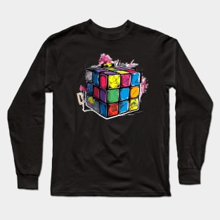 Gritty Rubik's Cube Long Sleeve T-Shirt